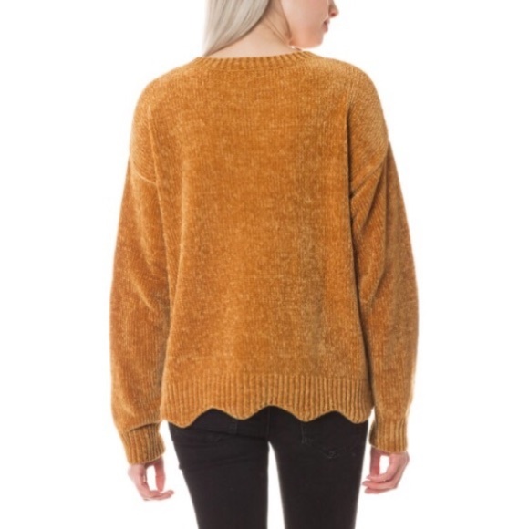 Love Tree "Chenille Mustard Sweater" - Picture 2 of 4